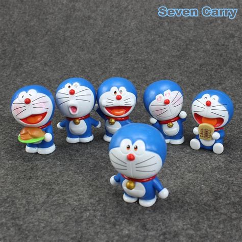 6pcs/set anime doraemon action figure dora a dream kids toys hot baby toys free shipping-in ...