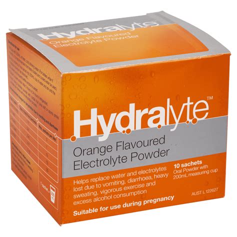 Hydralyte Electrolyte Powder 10 Sachets - Orange – Discount Chemist