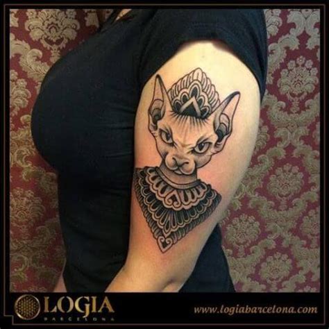 El gato esfinge | Tatuajes Logia Barcelona