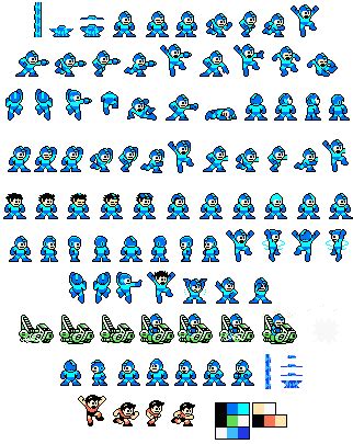 Megaman Sprites 8 Bit