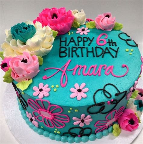 Buttercream flowers | ♥ FLORAL BUTTERCREAM ~ Cake Inspirations ♥ in 2019 | Cake, Birthday cake ...