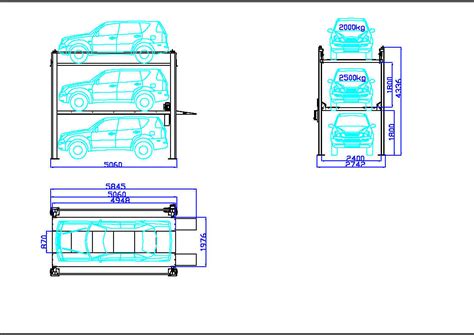 Dims triple 4 post - Vehicle Lifts For Car Lifts & Storage - Lift Giant