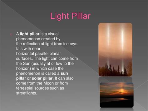 Natural phenomenon of light