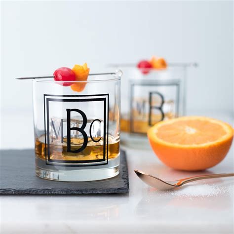 Monogram Old Fashioned Glassware Set | Best Etsy Cyber Monday Sales and Deals | 2020 | POPSUGAR ...