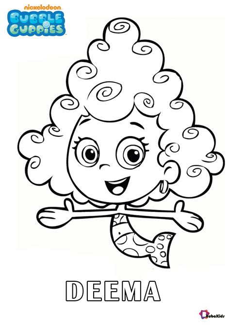 Bubble Guppies Coloring Pages Oona – Thekidsworksheet