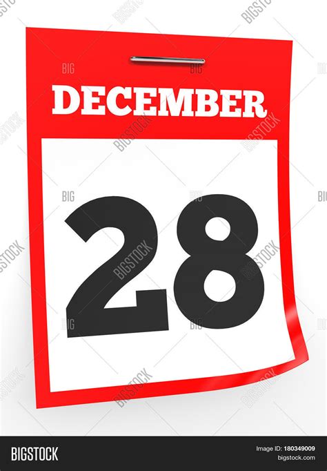 December 28. Calendar Image & Photo (Free Trial) | Bigstock