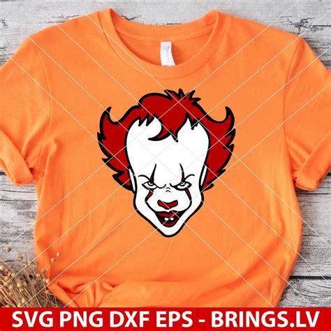 Pennywise SVG | Pennywise Scary Face SVG | IT Pennywise Clown SVG ...