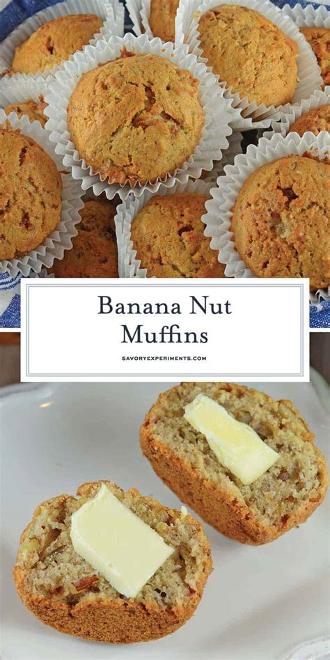 Banana Nut Muffins - Deliciously Easy Muffin Recipes