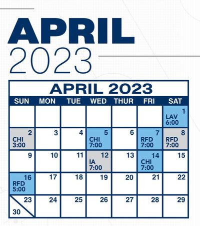 Here's the schedule for the 2022-23 Milwaukee Admirals season