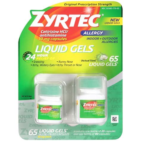 usa-angel.com. Zyrtec Liquid Gels, 65 Liquid Gels