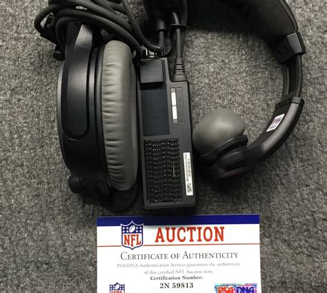 Crucial Catch - Broncos Head Coach Gary Kubiak Game Used Headset Oct. 4th 2015 Vikings vs ...