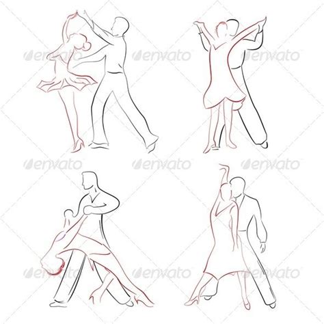 Ballroom Dancing | Dancing drawings, Dancing poses drawing, Dance art