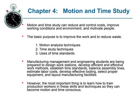 Motion & time study | PPT