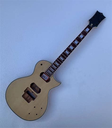 Unfinished Les Paul LP Style Guitar Body with Neck, Rosewood | Reverb