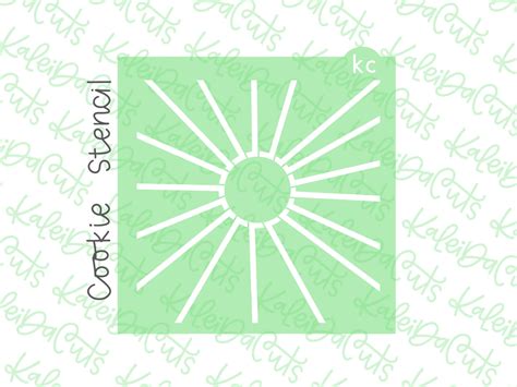 Thin Sun Ray Stencil – KaleidaCuts