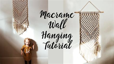 step by step easy to follow Macrame Wall Hanging Kit with video tutorial EASY Macrame Wall ...