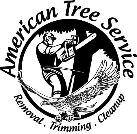 American Tree Service logo. | Tree logo design, Tree service, Tree logos