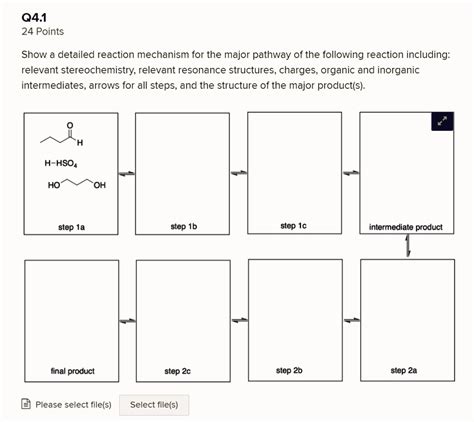 SOLVED: 041 24 Points Show a detailed reaction mechanism for the major pathway of the following ...