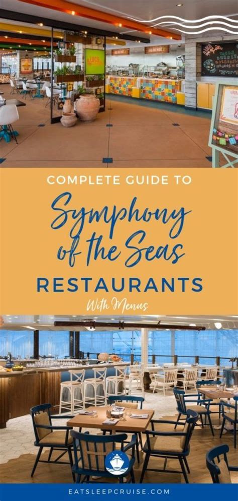 Guide to Symphony of the Seas Restaurants with Menus | Eat Sleep Cruise | Symphony of the seas ...