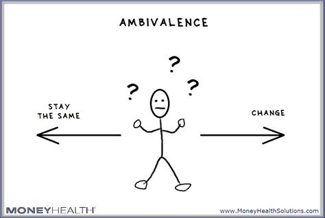 Ambivalence is the uncomfortable feeling we get when we want to change ...