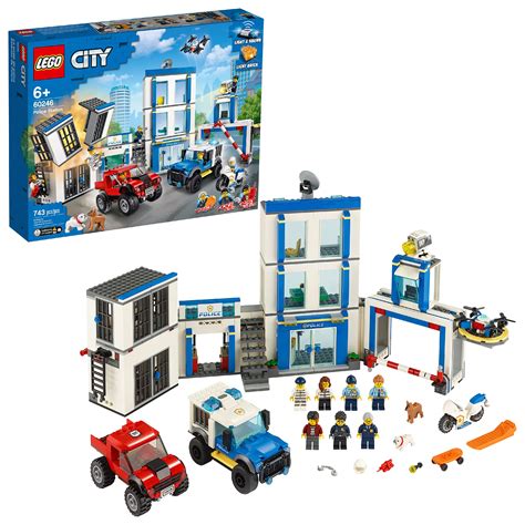 LEGO City Police Station 60246 Building Set for Kids (743 Pieces ...