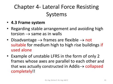 PPT - Chapter 4 – Lateral Force Resisting Systems PowerPoint ...