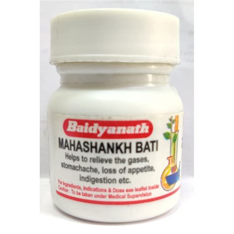 Baidyanath MAHASHANKH BATI, 40 TAB - Baidyanath Products Online at ...