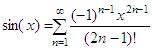 Sine Series - how to code them without using the sine function