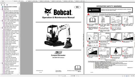 Bobcat Compact Excavator E26 Operation & Maintenance Manuals