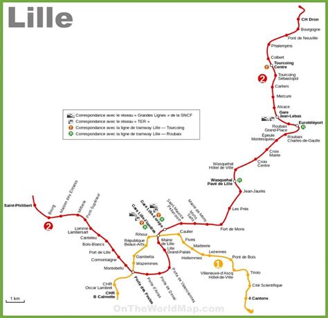 Lille metro map - Lille metro map pdf (Hauts-de-France - France)