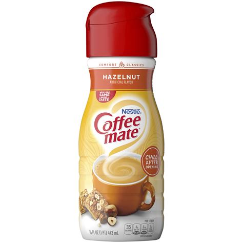 COFFEE MATE Hazelnut Liquid Coffee Creamer, 16 Fl. Oz. Bottle | Non-Dairy, Lactose-Free ...
