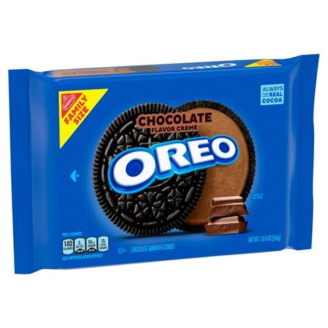 OREO Chocolate Flavored Creme Chocolate Sandwich Cookies, Family Size ...