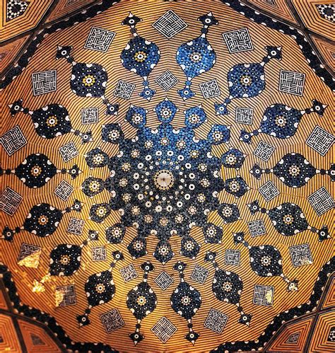 The Hypnotizing Beauty Of Iranian Mosque Ceilings | Bored Panda