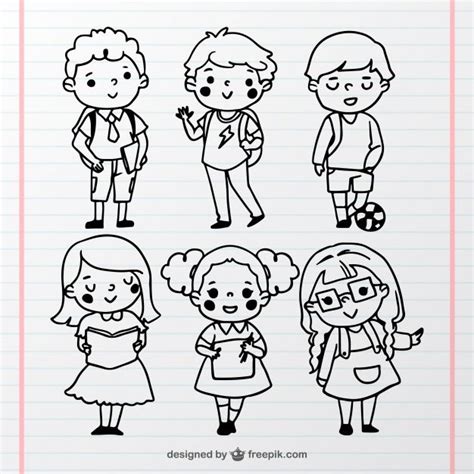 Download Fantastic Collection Of Hand-drawn Students for free (มีรูปภาพ ...