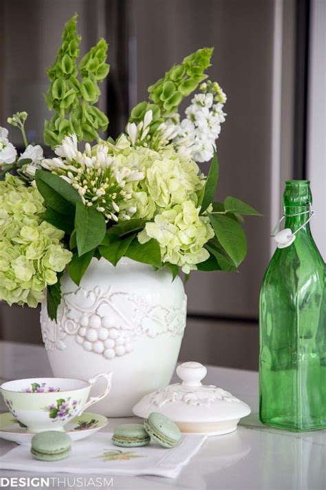 Inviting Spring Into Your Home with an Arrangement of Green Flowers