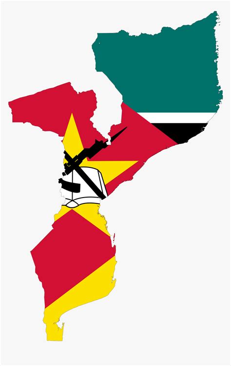 Mozambique Flag Map Large Map - Mozambique Flag And Map, HD Png ...