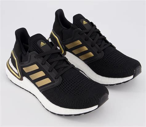 adidas Ultraboost Ultra Boost 20 Trainers Black Gold - Unisex Sports