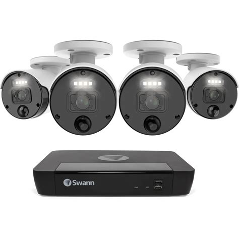 Swann Master Series 4K UHD 4 Camera, 8 Channel 2TB NVR Security System ...