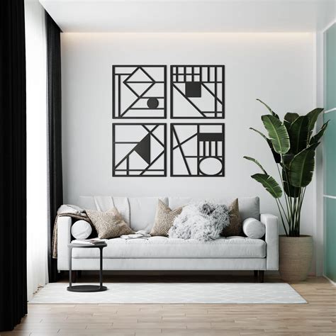 Geometric Heart Mirror 3D Wall Art | Moonwallstickers.com