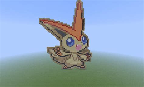 Victini Sprite - Pixel Art Minecraft Project