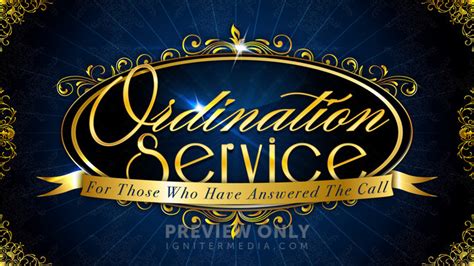 Ordination Service - Title Graphics | Igniter Media