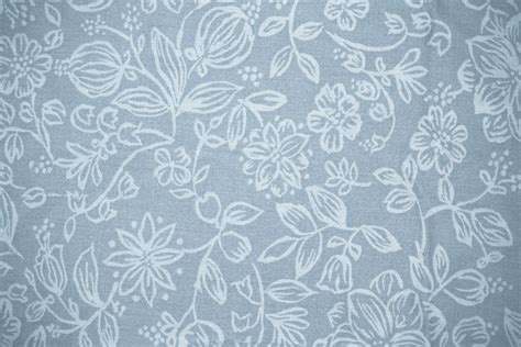 Blue Gray Fabric with Floral Pattern Texture Picture | Free Photograph | Photos Public Domain