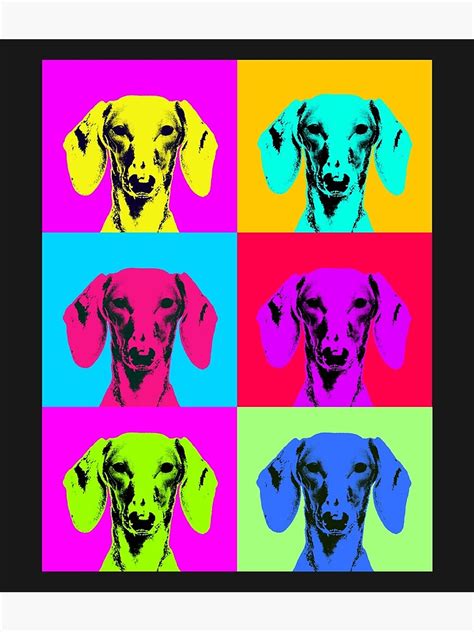 "Dachshund pop art" Poster by Thechillfactor | Redbubble