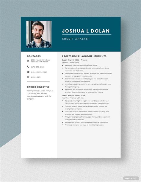 Credit Analyst Resume in Pages, Word - Download | Template.net