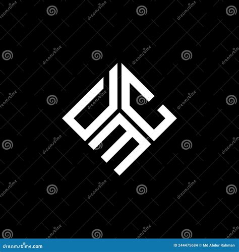 DMC Letter Logo Design on Black Background. DMC Creative Initials ...