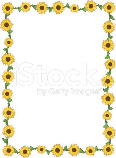 free sunflower page borders for word - Google Search | Free paper printables, Borders for paper ...