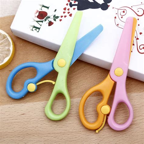 1pc PP plastic kids scissors Child safe scissors DIY Craft Children ...