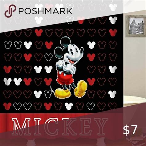 Mickey Mouse Shower Curtain | Mickey mouse shower curtain, Mickey ...