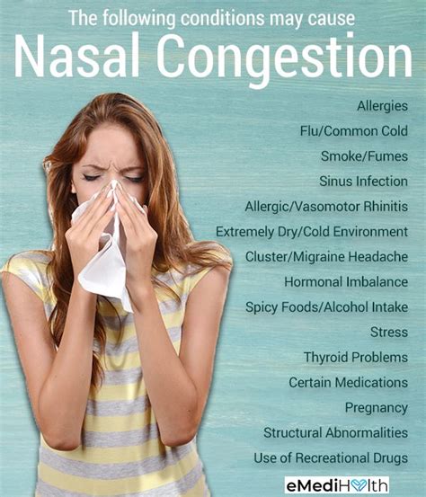 How to Clear a Blocked Nose (Nasal Congestion) | Nasal congestion, Congestion, Migraine headaches