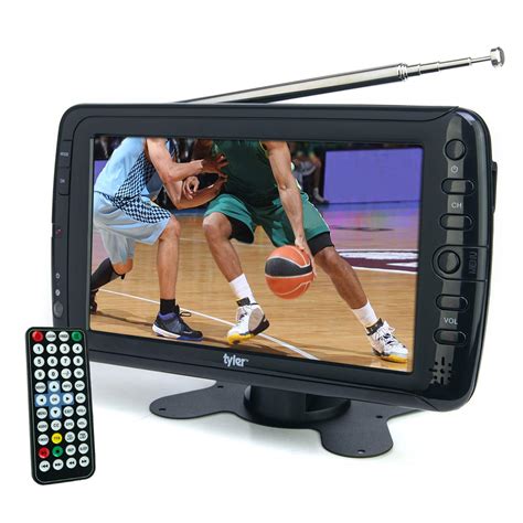 Tyler TTV701 7" Portable Widescreen LCD TV with Detachable Antennas, USB/SD Card Slot, Built in ...